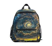 GAIREG Artist Made Starry Sky - Mochila para niños pequeños con etiqueta de nombre, mochilas de jardín de infantes preescolar, Cielo estrellado hecho por artistas, 3-5 Years, Lindas mochilas