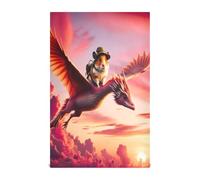GAIREG Half Duck Half Dragon Flies - Juego de 6 toallas de cocina de secado a mano, 28 x 18 pulgadas, juego de 6 toallas de cocina a granel