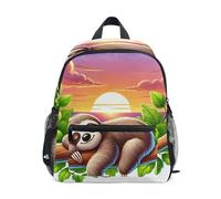 GAIREG Linda mochila de perezoso durmiendo para niña pequeña con etiqueta de nombre, mini mochilas para niños pequeños mochila de viaje, Lindo perezoso durmiendo, 3-5 Years, Lindas mochilas