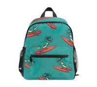 GAIREG Mochila para niños y niñas, mochila de jardín de infantes verde de dinosaurios geniales para niños con etiqueta de nombre, Cool Dinosaurs Green-2, 3-5 Years, Lindas mochilas