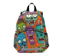 GAIREG Mochila pequeña para niñas y niños, diseño de monstruo zombi, mochila escolar para viajes, 3-6 años, mediana