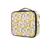GAIREG Mushrooms Rainbow Eyes Travel Makeup Bag Organizer Portable Cosmetic Case with Adjustable Dividers, Lindas peras