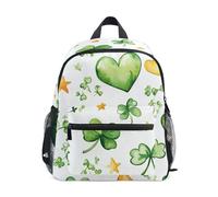 GAIREG St. Patricks Clover - Mochila de viaje para niñas y niños con nombre, mochilas escolares para niños, Trébol de San Patricio, S, Mochilas bonitas