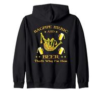 Gaita Musical con diseño de Gaita Escocesa Sudadera con Capucha