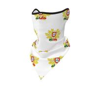 Gaiter Cuello Cubrebocas Unisex Portugal Emblema Nacional Patrón Cinta Multifuncional Ligero Elástico Sin Costuras Pañuelo Para Hinchas Fútbol Aire Libre