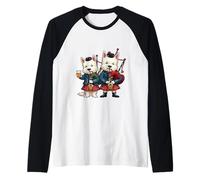 Gaiteros Burns Night West Highland Terrier Camiseta Manga Raglan