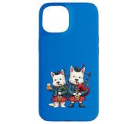 Gaiteros Burns Night West Highland Terrier Carcasa para iPhone 15