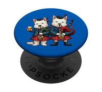 Gaiteros Burns Night West Highland Terrier PopSockets PopGrip Adhesivo