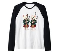 Gaiteros Burns Supper West Highland Terrier Camiseta Manga Raglan