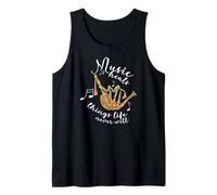 Gaitita La música cura cosas que la vida nunca será Bagpiper Escocia Camiseta sin Mangas