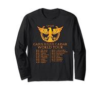 Gaius Julius Caesar World Tour Camiseta SPQR Divertida Manga Larga