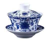 Gaiwan De Porcelana Azul Y Blanca Pintada A Mano, Juego Té Kung Fu, Taza, Cuenco For Viajes, Hervidor Fácil, 200ml, 300ml La Elegancia Es Atemporal(200ml2)