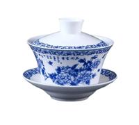 Gaiwan De Porcelana Azul Y Blanca Pintada A Mano, Juego Té Kung Fu, Taza, Cuenco For Viajes, Hervidor Fácil, 200ml, 300ml La Elegancia Es Atemporal(200ml3)