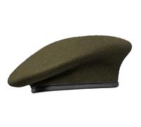 Gajaous Boinas Militares británicas con Banda para el Sudor de Cuero, Boina de Lana del ejército Ajustable para Hombres y Mujeres