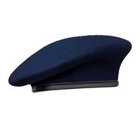 Gajaous Boinas Militares británicas con Banda para el Sudor de Cuero, Boina de Lana del ejército Ajustable para Hombres y Mujeres