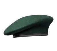 Gajaous Boinas Militares británicas con Banda para el Sudor de Cuero, Boina de Lana del ejército Ajustable para Hombres y Mujeres