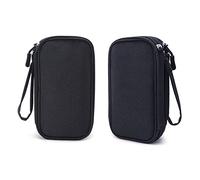 GAJES Bolsa de almacenamiento de suministros para diabéticos, funda de transporte portátil para medidor de glucosa para bolígrafo de insulina, kit de prueba de azúcar en sangre, tiras de prueba,