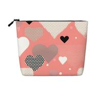 GaJher Bolsa de maquillaje de cáñamo falso para el día de San Valentín, tu solución de un solo paquete para artículos de tocador de viaje y almacenamiento diario de cosméticos, bolsa con cremallera,