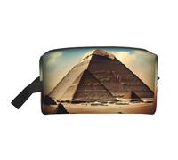 GaJher Neceser de viaje grande - Reutilizable Dreaming of the Pyramids of Khufu Print Toiletry Dopp Kit, organizador portátil para maquillaje, artículos esenciales diarios, blanco, talla única,