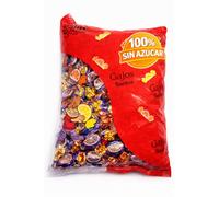 Gajos Ácidos Surtidos Sin Azúcar - Sabor Naranja y Limon - 100% Sin Azúcar - Muy bajos en calorias - Sin Gluten y Sin Alérgenos - Caramelos Santos, desde 1948
