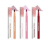 GAJUS 3 PCS Lip Stain Lip Liner Set de Contorno de Labios, 3 Colores Rosa Nude Rojo Mate Impermeable de Larga Duración, Delineador Labial Tinta de Labios Antimanchas para Definir y Rellenar Labios