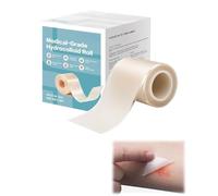 GAJUS Apósitos Hidrocoloides Rollo, Hydrocolloid Roll Tape Vendas Apósitos Adhesivos Impermeables Tiritas Cicatrizantes Rollo Hidrocoloide Transpirable Cortable Suave para la piel, 5cmx3.6m