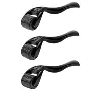 GAJUS Derma Roller 3Pcs, 0.5mm,1mm y 1.5mm Dermaroller Facial con 540 Agujas Titanio, Herramienta Manual de Cuidado Cutáneo para Cara, Barba y Cuero Cabelludo, Ideal para Uso Doméstico y Diario