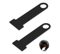 GAJUS Par de Cerraduras Antirrobo para Casco de Moto en Color Negro,Cerradura de Seguridad para Casco de Motocicleta,Accesorio de Fijación y Protección Antirrobo para Casco de Moto
