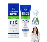 GAJUS Pasta de dientes de hidroxiapatita, reparación de dientes, desensibilización, sabor a menta natural para fortalecer el esmalte dental, mantener la salud bucal