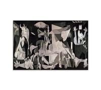 GAJUST Póster artístico de Guernica Picasso de 1937 Guernica, una obra de arte representa el sufrimiento y el dolor, un argumento directo, póster artístico impreso en lienzo, sin marco, 60 x 90 cm