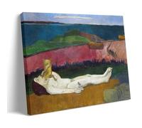 GAJUST Póster de la pérdida de virginidad de Gauguin La pérdida de la virginidad pintado por Paul Gauguin circa 1890., póster de arte en lienzo; marco; 30 x 45 cm