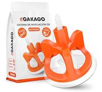 Gakago Sistema de nivelación de baldosas Juego de 300 piezas 3 mm - Ayuda a la colocación para un patrón de juntas perfecto - Gama superior para grosores de baldosa de 3-18 mm