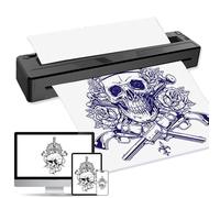 Gakonp Impresora térmica inalámbrica para tatuajes, impresora de tatuajes, máquina de transferencia para tatuajes, teléfonos, tabletas, PC, artistas, principiantes