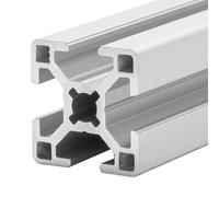 Gal Industrial Perfilado de aluminio 30x30 mm | Perfil de 70 cm en aluminio de construcción tipo R | Ranura 8 | Compatible con AlClipTec para Bosch Item - corte a medida