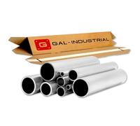 GAL - INDUSTRIAL Tubo de Aluminio 10 x 1 mm Longitud 60 cm | Perfil Redondo de Aluminio EN6060 | Ø 10 mm Espesor 1 mm