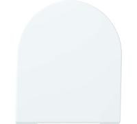 Gala Emma - Asiento para Inodoro con Caída Amortiguada, Incluye Kit de Fijación y Bisagras Acero Inoxidable, Color Blanco, Forma V, Medidas 37.8 x 4.8 x 45.5 cm - Modelo G5166101