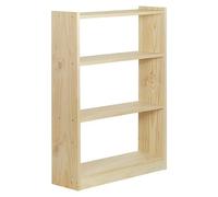 Gala Estantería de madera (Al x An x Pr: 120,7 x 79,6 x 25 cm, Capacidad de carga por balda: 100 kg, Número de baldas: 4 ud., Atornillado, Natural)