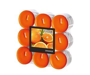 GALA «Flavour by Duftlichte Ø 37,5 mm, 16,6 mm Orange - Orange 96913 velas perfumadas de té velas de té perfumadas, 18 unidades