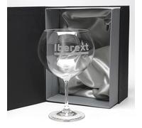 Gala&K | Set de 1 copa de cristal para gin tonic | Para novios | Bodas de plata/oro | Aniversarios | Colección GIN TONIC-GRABADO | Grabación personalizada.