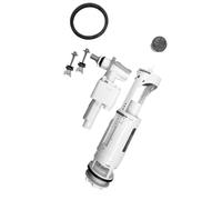 Gala Mecanismos - Mecanismo Completo de Doble Pulsador con Alimentación Lateral, Descarga Regulable, Compatible con Inodoros de Ahorro de Agua - Garantía de 3 Años