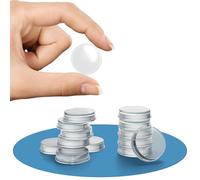 GALACE Tope de Puerta Autoadhesivo Blanco [6 unidades] - 20mm Topes de Puerta - Door Stopper Silencioso y Protector de Pared para Puertas, Muebles y Ventanas - Topes de Puertas de Suelo