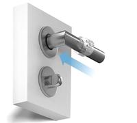 galace Tope para picaporte de puerta [4 unidades] - Tope transparente para picaporte - Tope de puerta para protección contra peculiaridades - Tirador de puerta y picaporte de ventana amortiguador