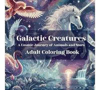 Galactic Creatures: A Cosmic Journey of Animals and Stars - Adult Coloring Book (Cosmic Coloring Book Collection)