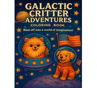 Galactic Critter Adventures Coloring Book: Adorable Space-Themed Animals for Kids | Clean Black & White Line Art | Perfect for Fun & Creativity