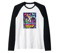 Galactic Funny Clash Space Cats Illustration Graphic Cartoon Camiseta Manga Raglan