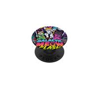 Galactic Funny Clash Space Cats Illustration Graphic Cartoon PopSockets PopGrip Adhesivo