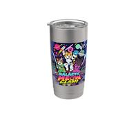 Galactic Funny Clash Space Cats Illustration Graphic Cartoon Vaso térmico de acero inoxidable de doble pared
