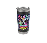 Galactic Funny Clash Space Cats Illustration Graphic Cartoon Vaso térmico de acero inoxidable de doble pared
