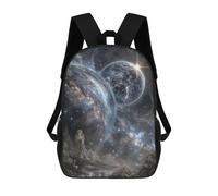 Galactic Guardian Celestial Majesty Mochilas Impresas En 3D Para Niños 17inch Mochilas De Moda Informales Para El Día A Día, Bolsas De Viaje, Mochilas Informales Para Exteriores Para Niños Y Niñas