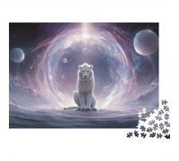 Galactic Lion Majesty Puzzle De 1000 Piezas Rompecabezas para Adultos Rompecabezas 1000 Piezas para Adultos para Amantes O Amigos Rompecabezas Imposable 38x26cm/1000pcs
